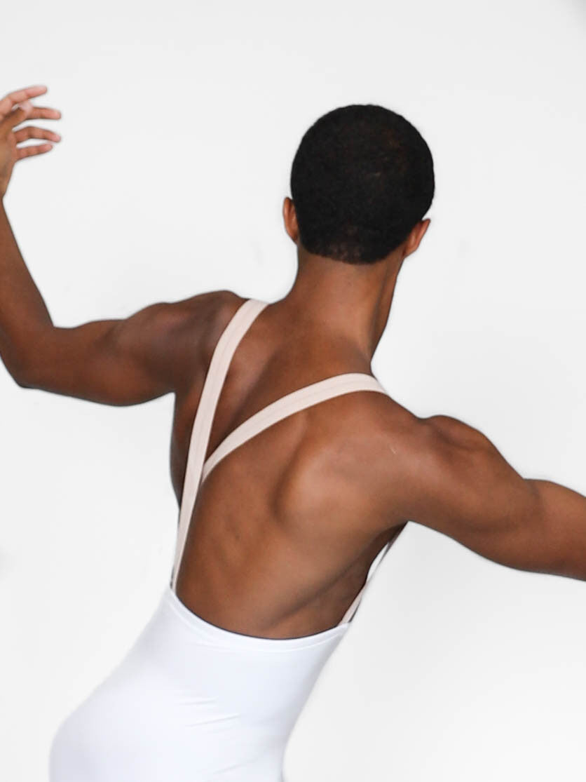 Opaque white dance tights for men by boysdancetoo the dance store for men