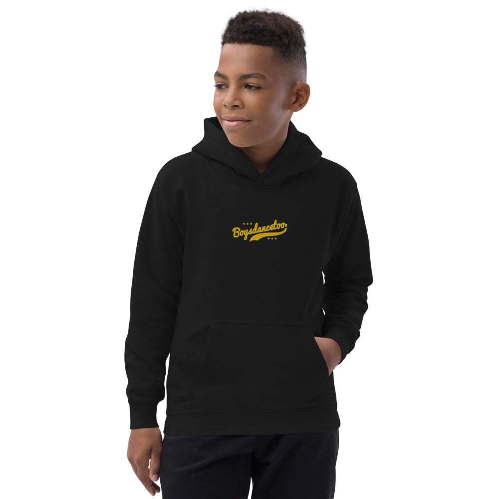 Boysdancetoo® Sport Script Embroidered Kids Hoodie