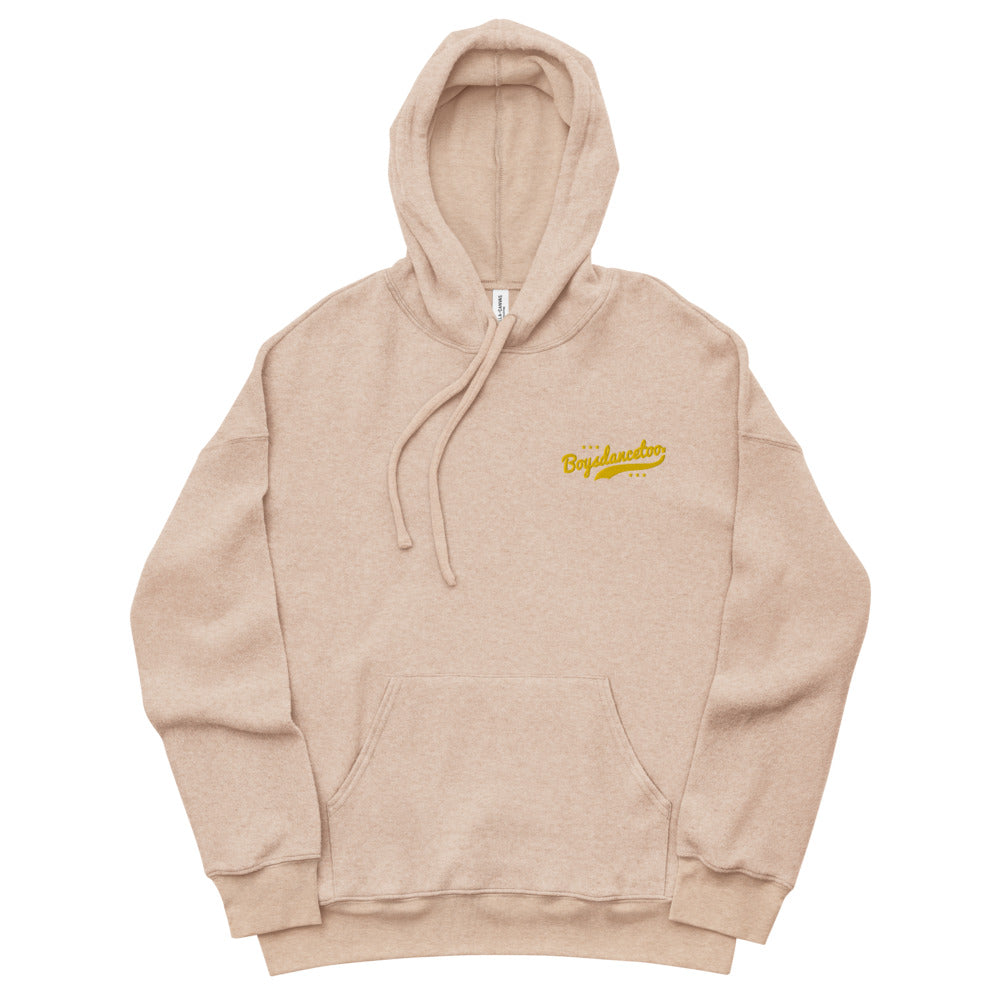 Boysdancetoo® Sport Script Embroidered Sueded Fleece Hoodie