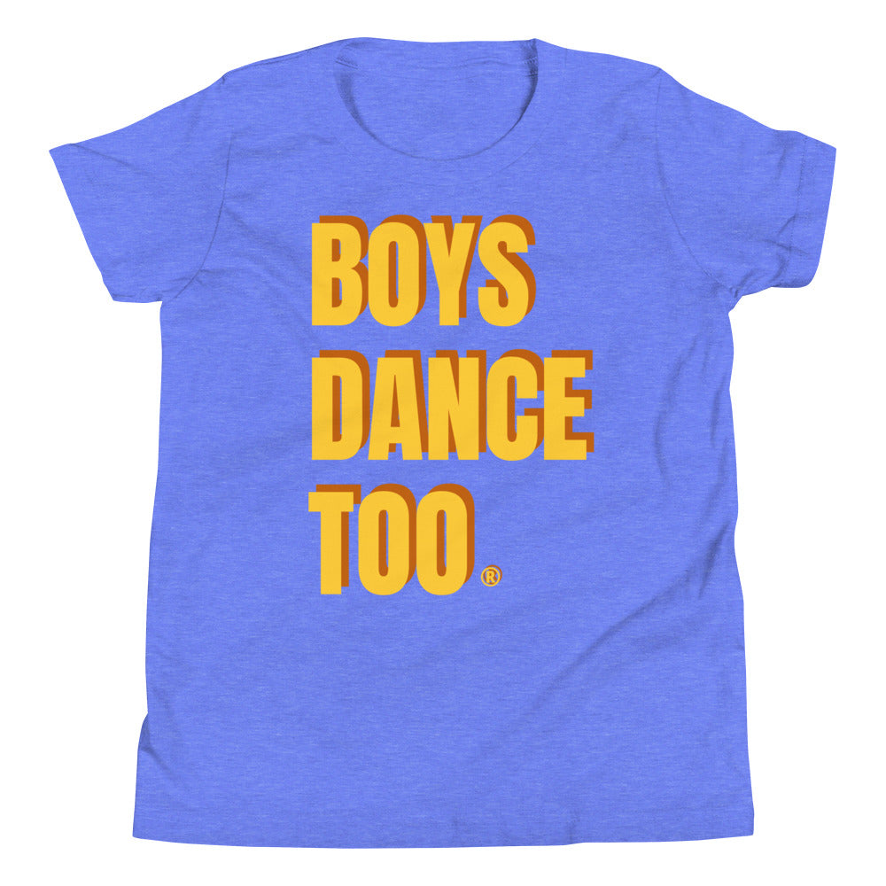 Boysdancetoo® Bold Print Youth Short Sleeve T-Shirt